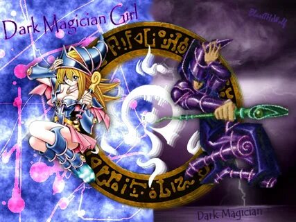Dark Magician And Dark Magician Girl Wallpaper posted by Rya