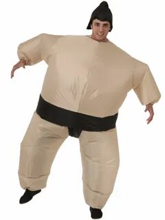 Adult Sumo Wrestler Men Inflatable Funny Costume $54.99 The 