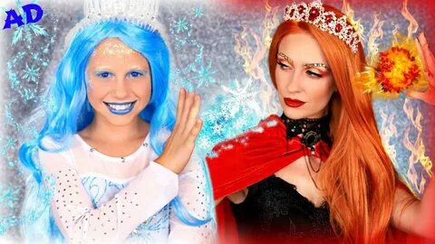 Ice Queen and Fire Queen Dress Up! Will Ice Queen's Blinger 
