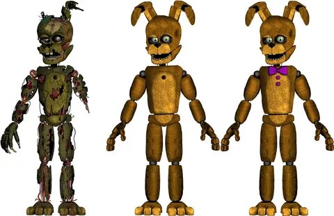 Salvage Springtrap Full Body , Png Download - Scrap Trap Fna