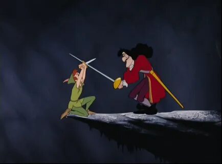 Peter Pan Vs Captain Hook Fight : Peter pan fights cpt hook.