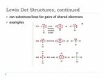 Bond Types and Lewis Dot Structures Chemistry Section ppt do