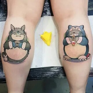 Snorlax / Totoro tattoos done by @sabstars To submit your wo