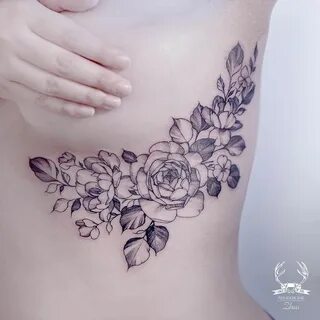 Flower Tattoo Sleeve Men, Flower Tattoo On Side, Flower Tattoo Drawings, Fl...