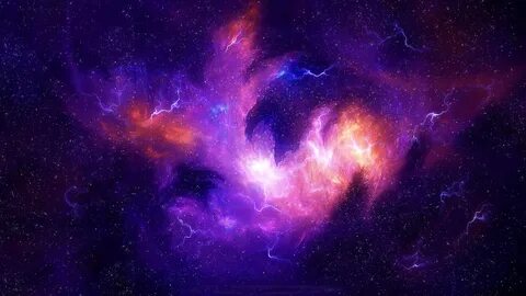Estrellas, universo, nebulosa, luz púrpura 640x960 iPhone 4/