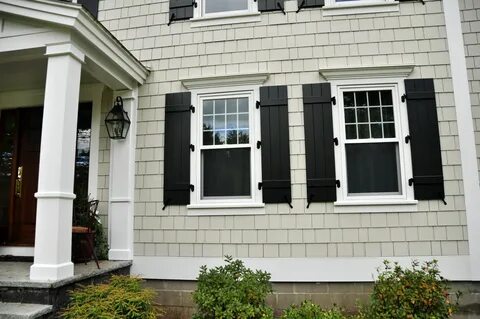 shutters on a white house - Google Search Shutters exterior,