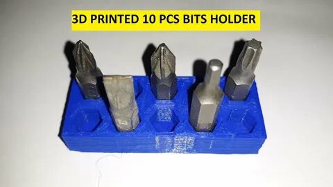 3D PRINTED BITS HOLDER 10 PCS DIY HOMEMADE * SUPORT BITURI -