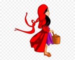 Woman With Red Hat Clip Art - Red Hat Society Clip Art - Stu