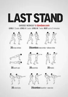 The Last Stand Workout Kickboxing workout, Gym workout tips,