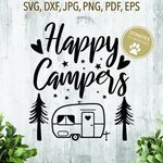 Free Svg Happy Camper Graphic