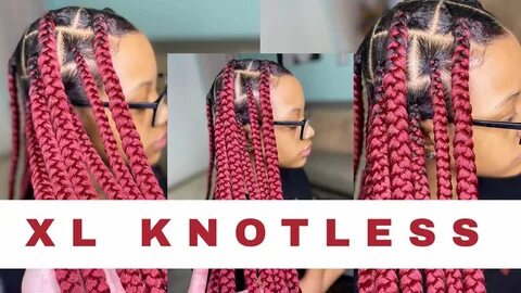 The Best 18 Long Red Knotless Braids With Beads - artellenpi