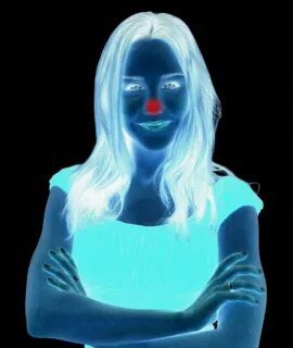 For 30 seconds stare at the red dot on the person's nose, th