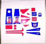 "Evel" CHOPPER STICKERS/DECALS co Character Vintage & Antiqu
