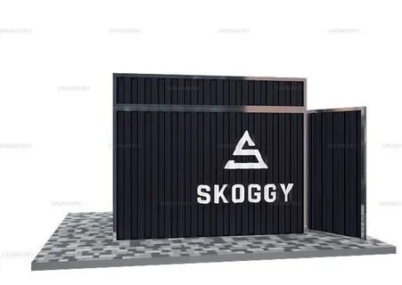 Металлический сарай SKOGGY 3М Стандартный с односкатной крыш