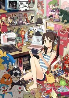 Anime Expo Art Show:: Otaku's room by kissai on deviantART A