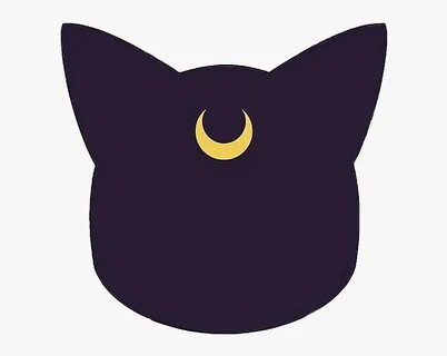 Transparent Anime Cat Png - Sailor Moon Luna Sign, Png Downl