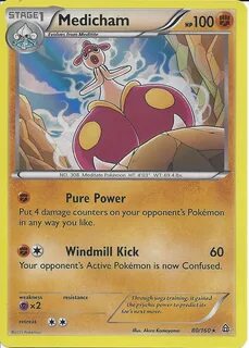 POKEMON CARD XY PRIMAL CLASH - MEDICHAM 80/160 RARE HOLO eBa