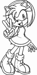 Sonic And Amy Colouring Pages - ninfieldce