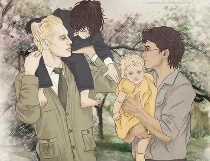 Épinglé par Keely Yant sur Mpreg Drarry fanart, Harry potter