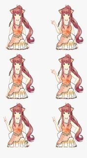 I Edited Some Sprites - Monika Ddlc Casual Outfit, HD Png Do