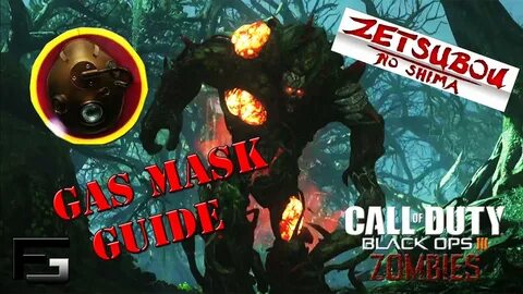 Black Ops 3: Zombies Zetsubou no shima ALL GAS MASK PARTS! -