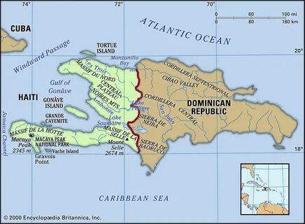 Hispaniola Map From Britannica 3 - railwaystays.com