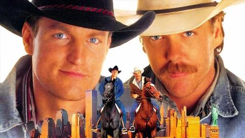Kiefer Sutherland and Woody Harrelson in "The Cowboy Way" Mo