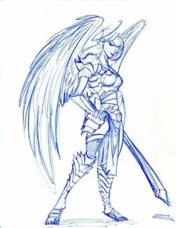 Drawing Of Angel Warriors Related Keywords & Suggestions - D