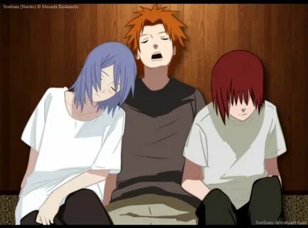 Konan, Yahiko y Nagato by Soelium Naruto shippuden anime, Ko