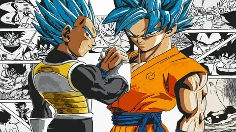Dragon Ball Z Goku Y Vegeta Juntos : Super Saiyan Blue Goku 