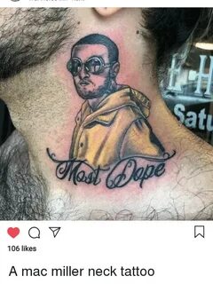 At 106 Likes a Mac Miller Neck Tattoo Mac Miller Meme on bal