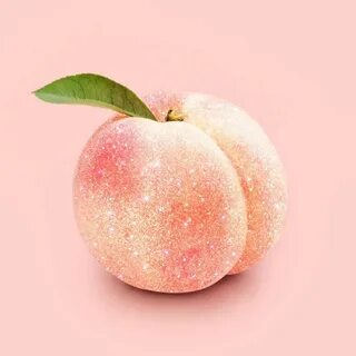 Glitter Peach 🍑 ✨ Simple and Beautiful * * #peach #glitter #