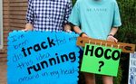 Homecoming or prom proposal for track/ cross country runners