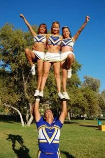 Pin by Amy Hoover on *Cheerleading* Cheer stunts, Cheerleadi