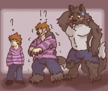 A nervous Werewolf change (Art Request) by BuizelWolf -- Fur