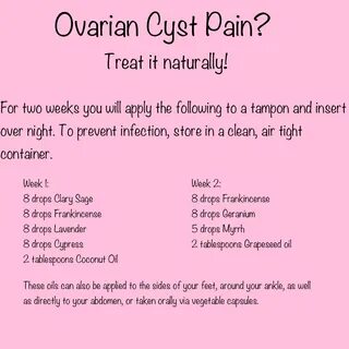 Treating an ovarian cyst with essential oils Healthy Ryann H