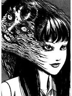 "Junji Ito - Two faces" Art Print by WeLoveAnime Redbubble