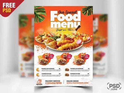 food flyer design psd free download - Wonvo
