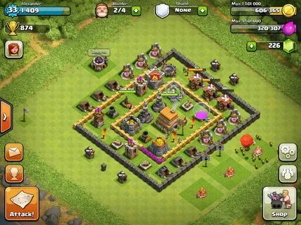 clash of clans base design town hall 6 - Wonvo