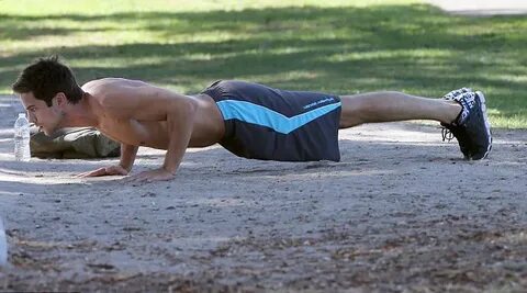 Brant Daugherty Shirtless At A Park Oh yes I am