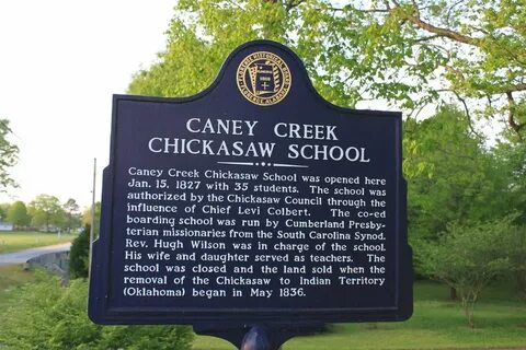 Фото Caney Creek Chickasaw School Historic Marker в городе К