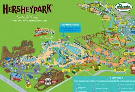 Hershey park map 2019 Hershey park, Park pictures, Park