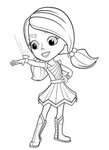 Rainbow Rangers Coloring Pages. Free Printable Little Sorcer