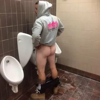 Urinal pants down