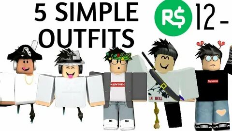5 SIMPLE BOY ROBLOX OUTFITS UNDER 12 ROBUX - YouTube