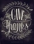 Give Thanks Chalkboard art, Thanksgiving chalkboard, Chalk l