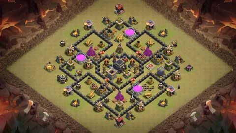 NEW! Clash of Clans Town Hall 8 (TH8) War Base 2018