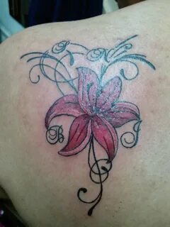 flower tattoo by aryboi.deviantart.com Butterfly tattoo on s