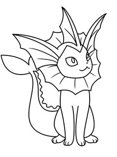 Eevee Vaporeon Coloring Page / You will receive a verificati