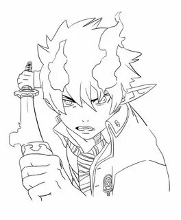 Rin Okumura: Lineart by xXGuntaXx.deviantart.com on @Deviant